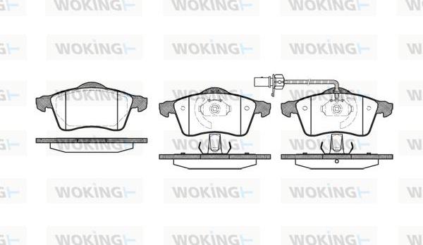 Woking P7183.01 - Kit de plaquettes de frein, frein à disque cwaw.fr