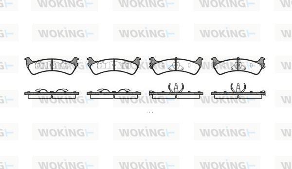 Woking P7173.12 - Kit de plaquettes de frein, frein à disque cwaw.fr