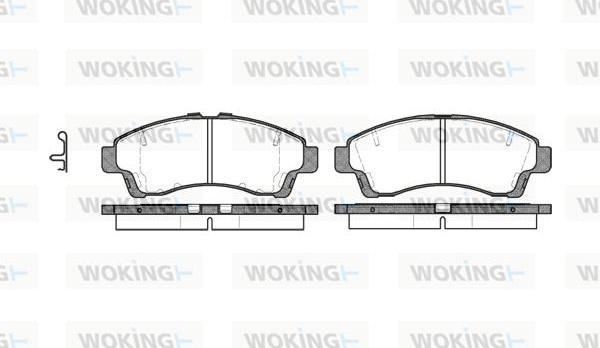 Woking P7393.02 - Kit de plaquettes de frein, frein à disque cwaw.fr