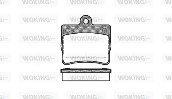 Woking P7303.00 - Kit de plaquettes de frein, frein à disque cwaw.fr