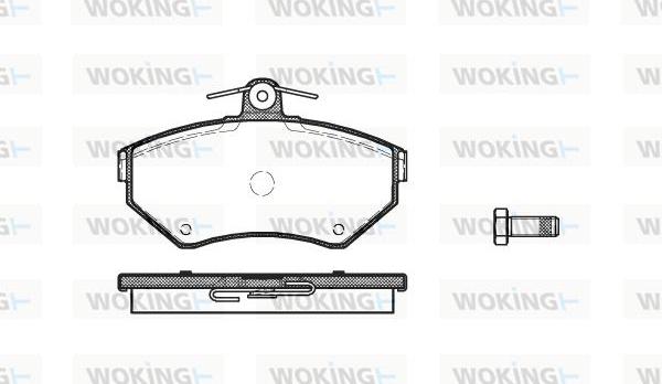 Woking P7313.00 - Kit de plaquettes de frein, frein à disque cwaw.fr