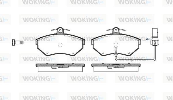 Woking P7313.12 - Kit de plaquettes de frein, frein à disque cwaw.fr