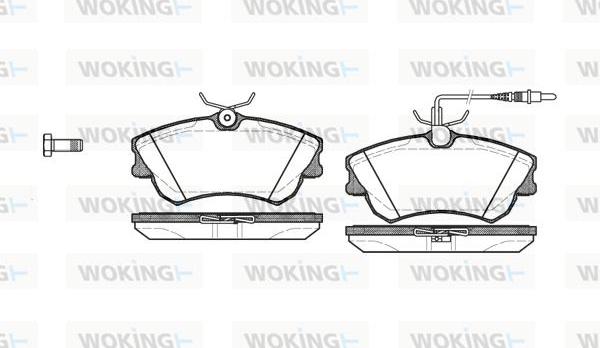 Woking P7383.02 - Kit de plaquettes de frein, frein à disque cwaw.fr