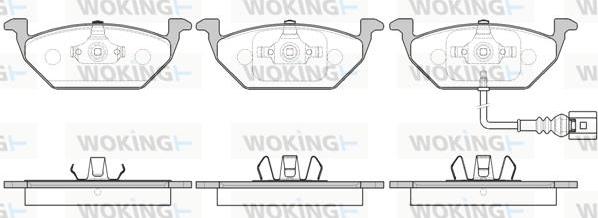 Woking P7333.41 - Kit de plaquettes de frein, frein à disque cwaw.fr