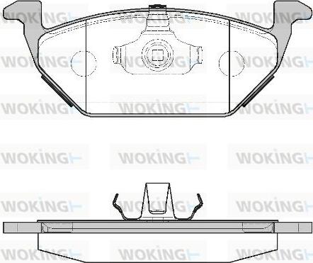 Woking P7333.00 - Kit de plaquettes de frein, frein à disque cwaw.fr