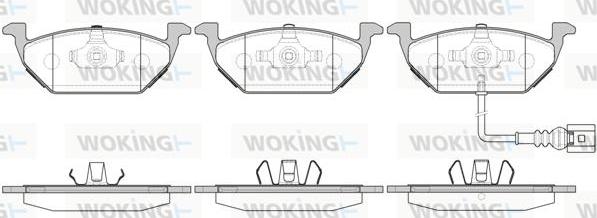 Woking P7333.31 - Kit de plaquettes de frein, frein à disque cwaw.fr