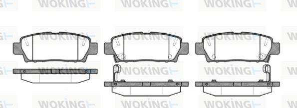 Woking P7323.02 - Kit de plaquettes de frein, frein à disque cwaw.fr