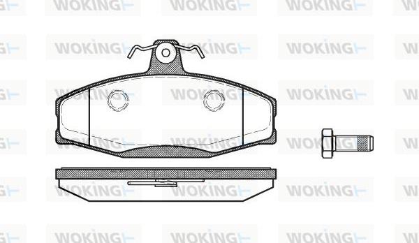 Woking P7203.20 - Kit de plaquettes de frein, frein à disque cwaw.fr