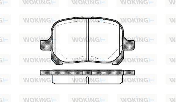 Woking P7213.00 - Kit de plaquettes de frein, frein à disque cwaw.fr