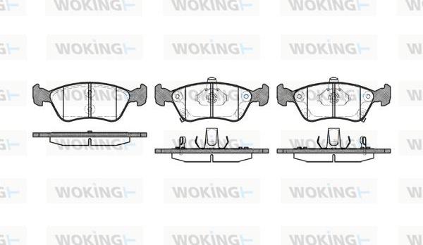 Woking P7763.02 - Kit de plaquettes de frein, frein à disque cwaw.fr