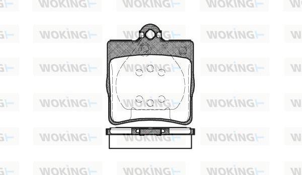 Woking P7783.00 - Kit de plaquettes de frein, frein à disque cwaw.fr