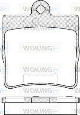 Woking P7783.10 - Kit de plaquettes de frein, frein à disque cwaw.fr