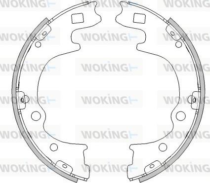 Woking Z4496.00 - Mâchoire de frein cwaw.fr