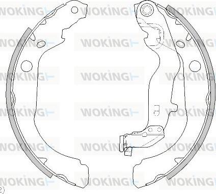 Woking Z4444.00 - Mâchoire de frein cwaw.fr