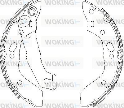 Woking Z4401.00 - Mâchoire de frein cwaw.fr