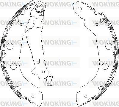 Woking Z4415.00 - Mâchoire de frein cwaw.fr