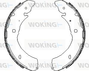 Woking Z4549.00 - Mâchoire de frein cwaw.fr