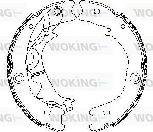 Woking Z454200 - Mâchoire de frein cwaw.fr