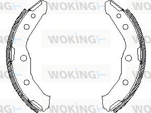 Woking Z4547.00 - Mâchoire de frein cwaw.fr