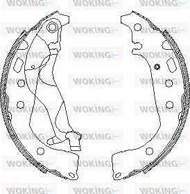 Woking Z4556.01 - Mâchoire de frein cwaw.fr