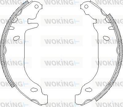 Woking Z4506.00 - Mâchoire de frein cwaw.fr