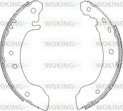 Woking Z4508.00 - Mâchoire de frein cwaw.fr