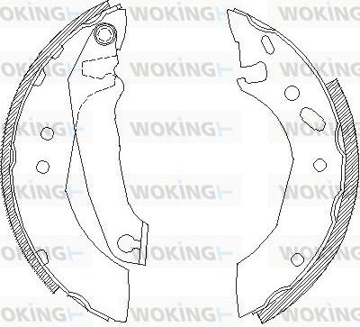 Woking Z4507.00 - Mâchoire de frein cwaw.fr