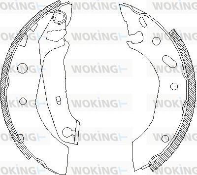 Woking Z4507.01 - Mâchoire de frein cwaw.fr