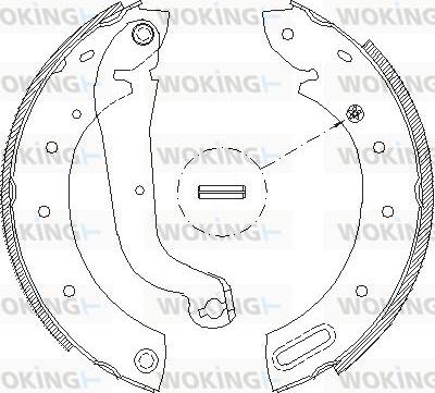 Woking Z4513.00 - Mâchoire de frein cwaw.fr