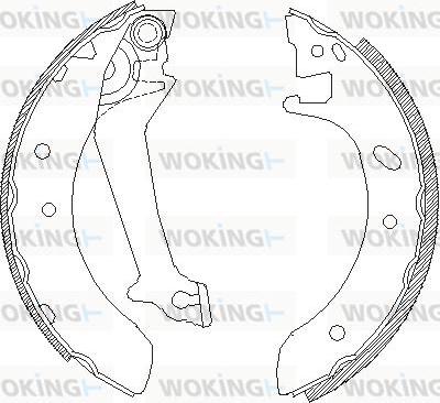 Woking Z4512.00 - Mâchoire de frein cwaw.fr