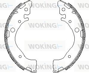 Woking Z4587.00 - Mâchoire de frein cwaw.fr