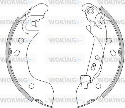 Woking Z4536.00 - Mâchoire de frein cwaw.fr