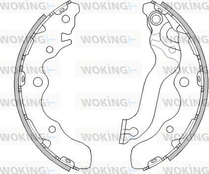 Woking Z4521.00 - Mâchoire de frein cwaw.fr