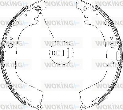 Woking Z4650.01 - Mâchoire de frein cwaw.fr