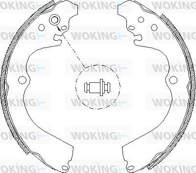 Woking Z4663.00 - Mâchoire de frein cwaw.fr