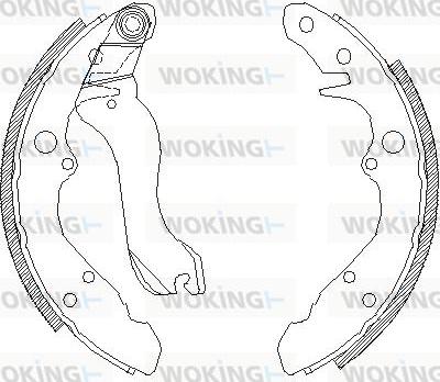 Woking Z4607.00 - Mâchoire de frein cwaw.fr