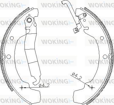 Woking Z4688.01 - Mâchoire de frein cwaw.fr