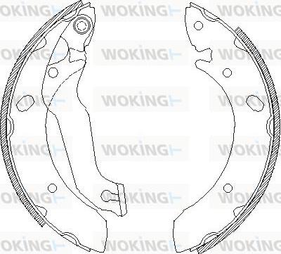 Woking Z4633.00 - Mâchoire de frein cwaw.fr