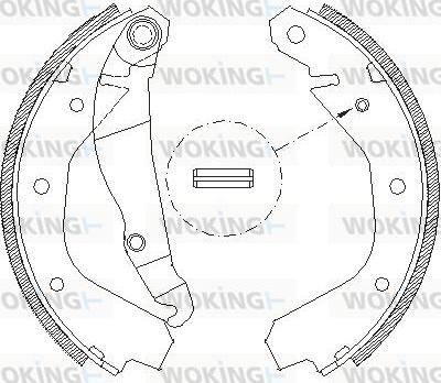 Woking Z4091.00 - Mâchoire de frein cwaw.fr