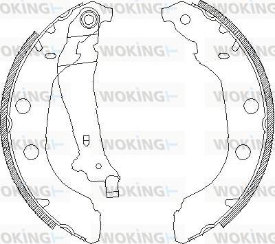 Woking Z4092.00 - Mâchoire de frein cwaw.fr