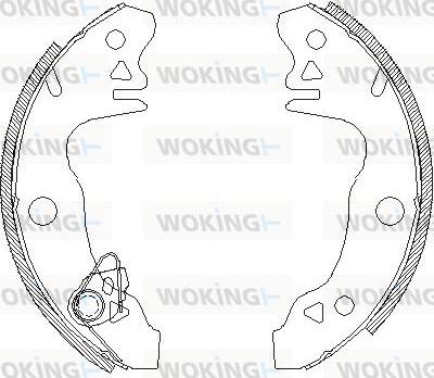 Woking Z4044.00 - Mâchoire de frein cwaw.fr