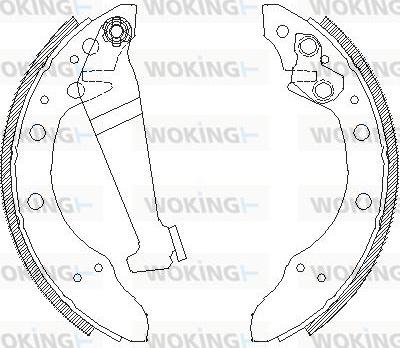 Woking Z4046.00 - Mâchoire de frein cwaw.fr