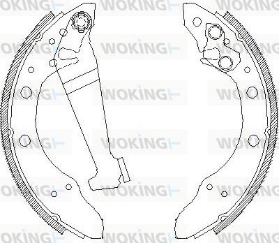 Woking Z4046.01 - Mâchoire de frein cwaw.fr