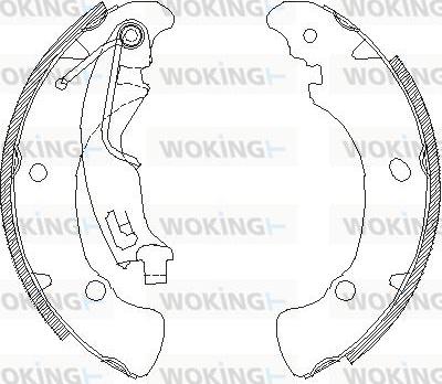 Woking Z4041.01 - Mâchoire de frein cwaw.fr