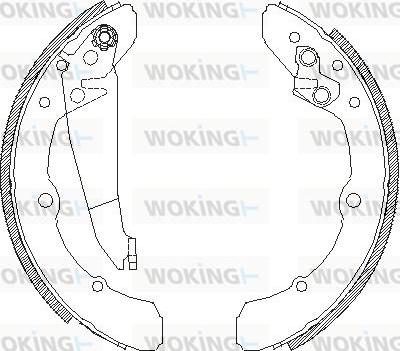 Woking Z4048.00 - Mâchoire de frein cwaw.fr