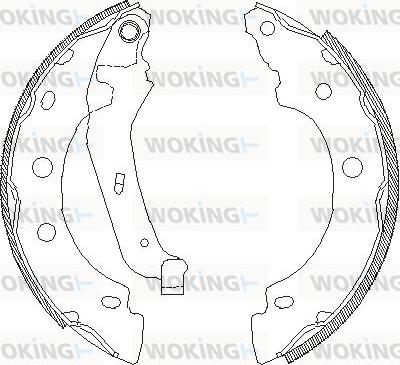 Woking Z4043.00 - Mâchoire de frein cwaw.fr