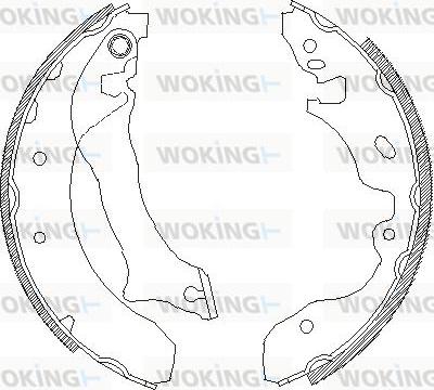 Woking Z4042.00 - Mâchoire de frein cwaw.fr