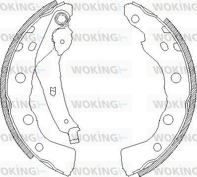 Woking Z4059.00 - Mâchoire de frein cwaw.fr