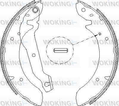 Woking Z4054.00 - Mâchoire de frein cwaw.fr