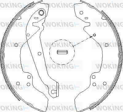 Woking Z4056.00 - Mâchoire de frein cwaw.fr